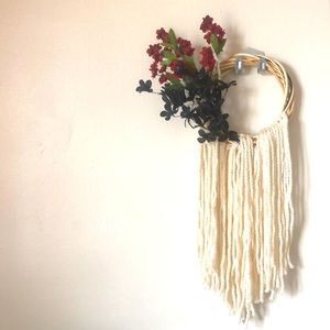 Beautiful Floral Yarn Hoop